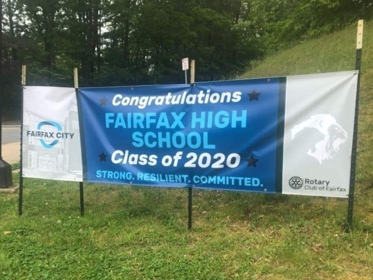 The city of Fairfax and the Rotary Club of Fairfax are honoring members of the class of 2020 at Fairfax High School.