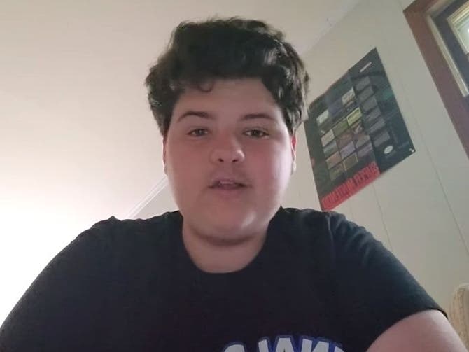 On Wednesday, Sen. Tim Kaine of Virginia posted a speech by Christian, a graduating senior at Tuscarora High School in Leesburg.