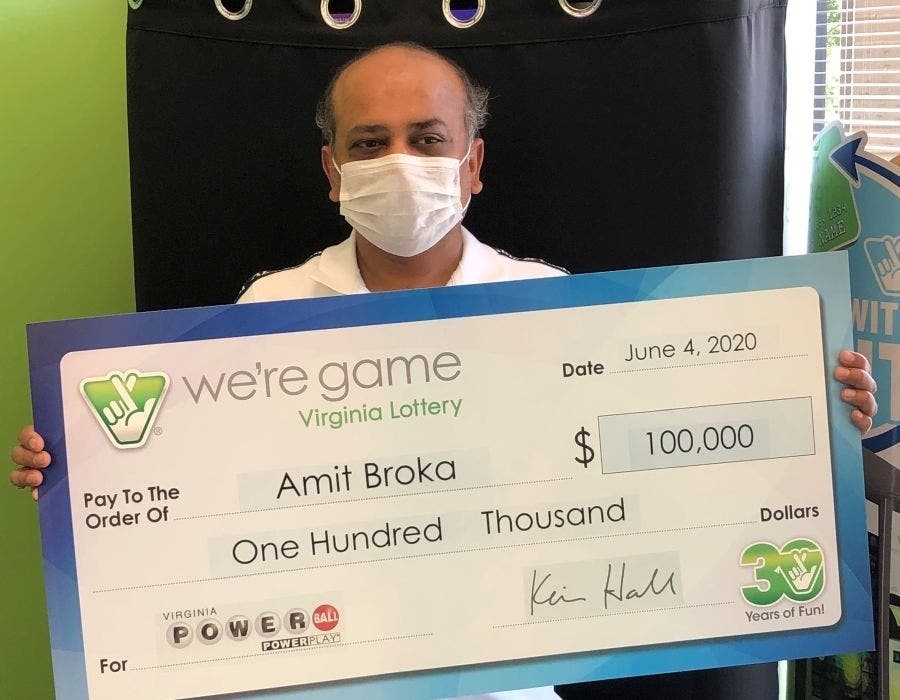 Amit Broka, who won $100,000 from the Virginia Lottery, bought his ticket at the Sheetz at 11627 Nokesville Road in Bristow.