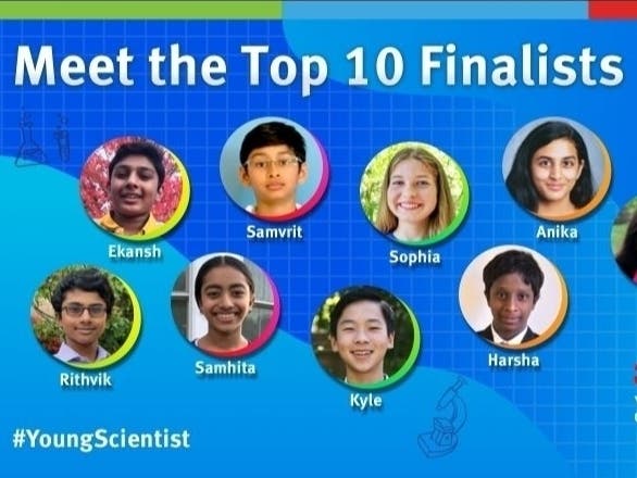 Samvrit Rao, a student at Stone Mill Middle School in Ashburn, is one of 10 students to advance to the finals of the 2020 3M Young Scientist Challenge.