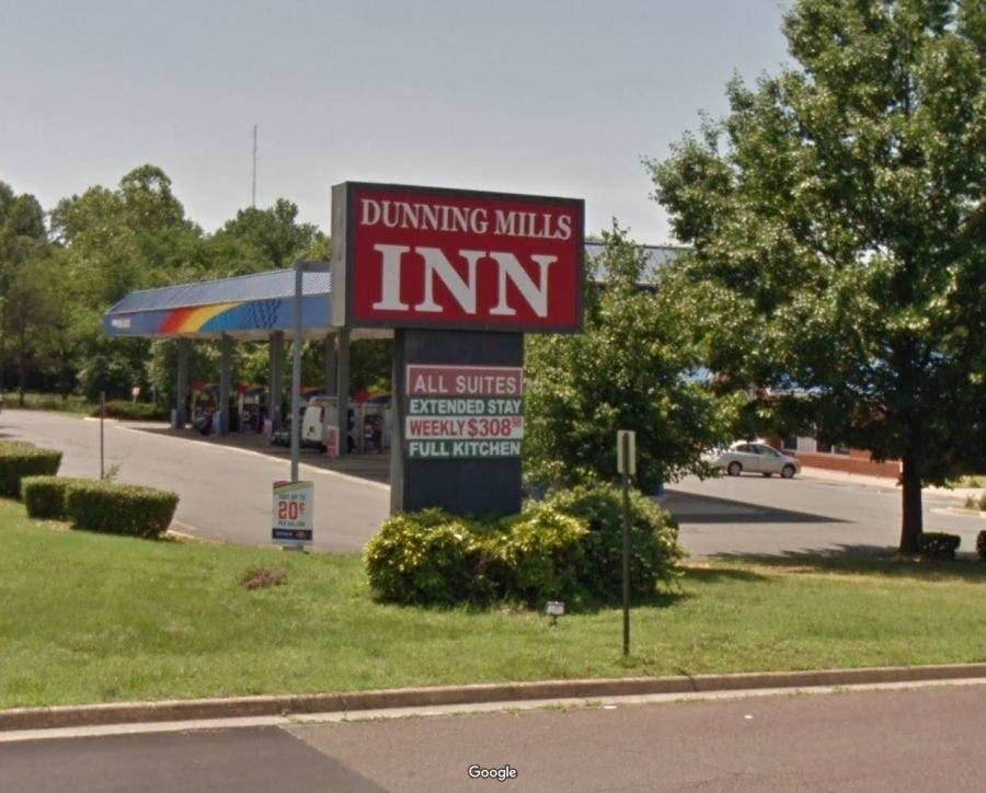 The Fredericksburg Police Department is investigating a shooting Tuesday night outside the Dunning Mills Inn on Route 1 that left a woman with an injury to her foot.