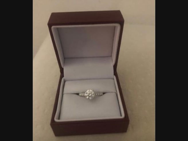 A Stafford County Sheriff's deputy recovered this 1 carat diamond engagement ring for a Stafford resident who fell victim to an Internet scam.