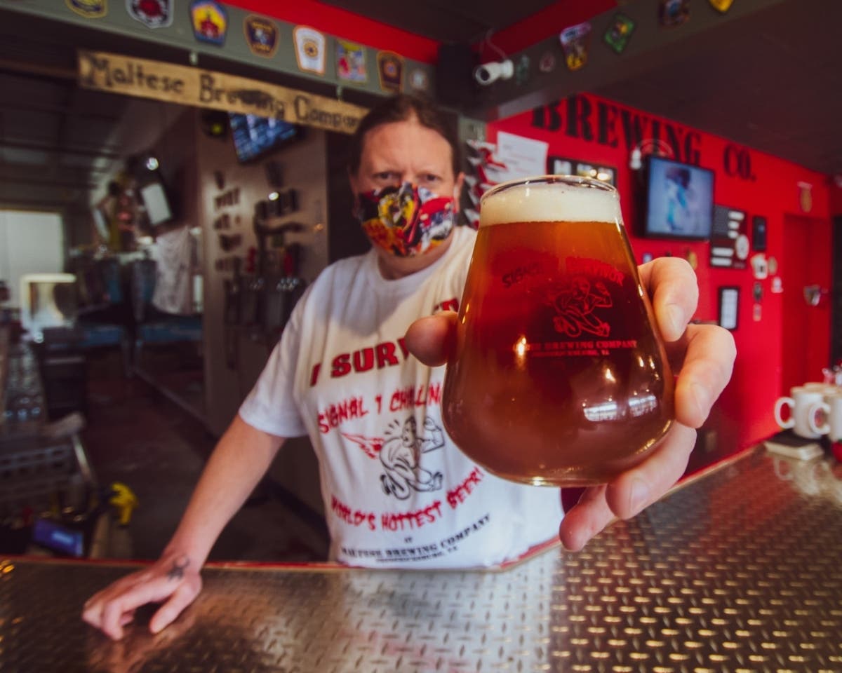 Maltese Brewing Company co-owner Ray Parrish worked with a professor and student at the University of Mary Washington to study the spiciness of one of his beers.