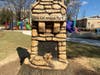 Local chainsaw artist Andrew Mallon recently completed a sculpture at Big Chimneys Park in Falls Church.