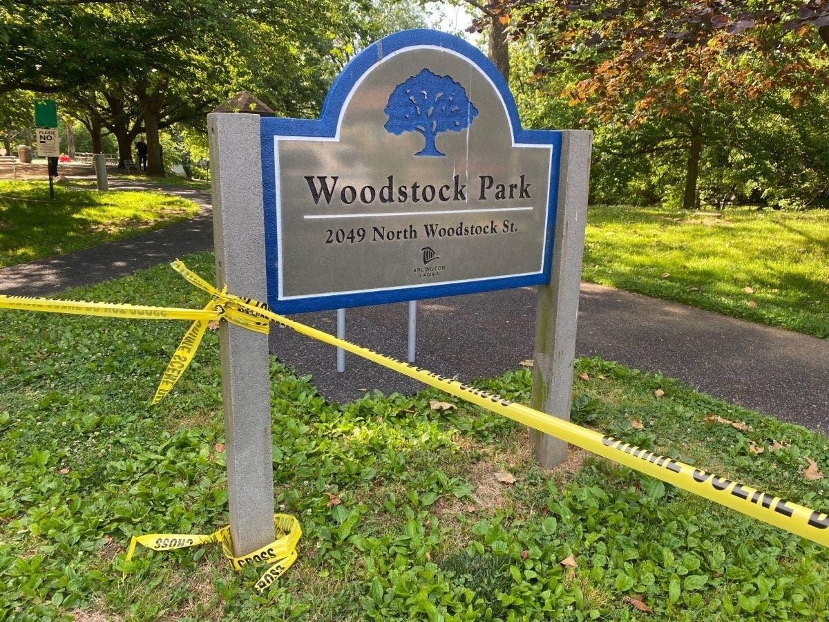 Just after 8 a.m. Monday, Arlington County police were dispatched in response to the report of blood in Woodstock Park in North Arlington. At this time, no victims or crime have been determined, the police department said Monday morning.