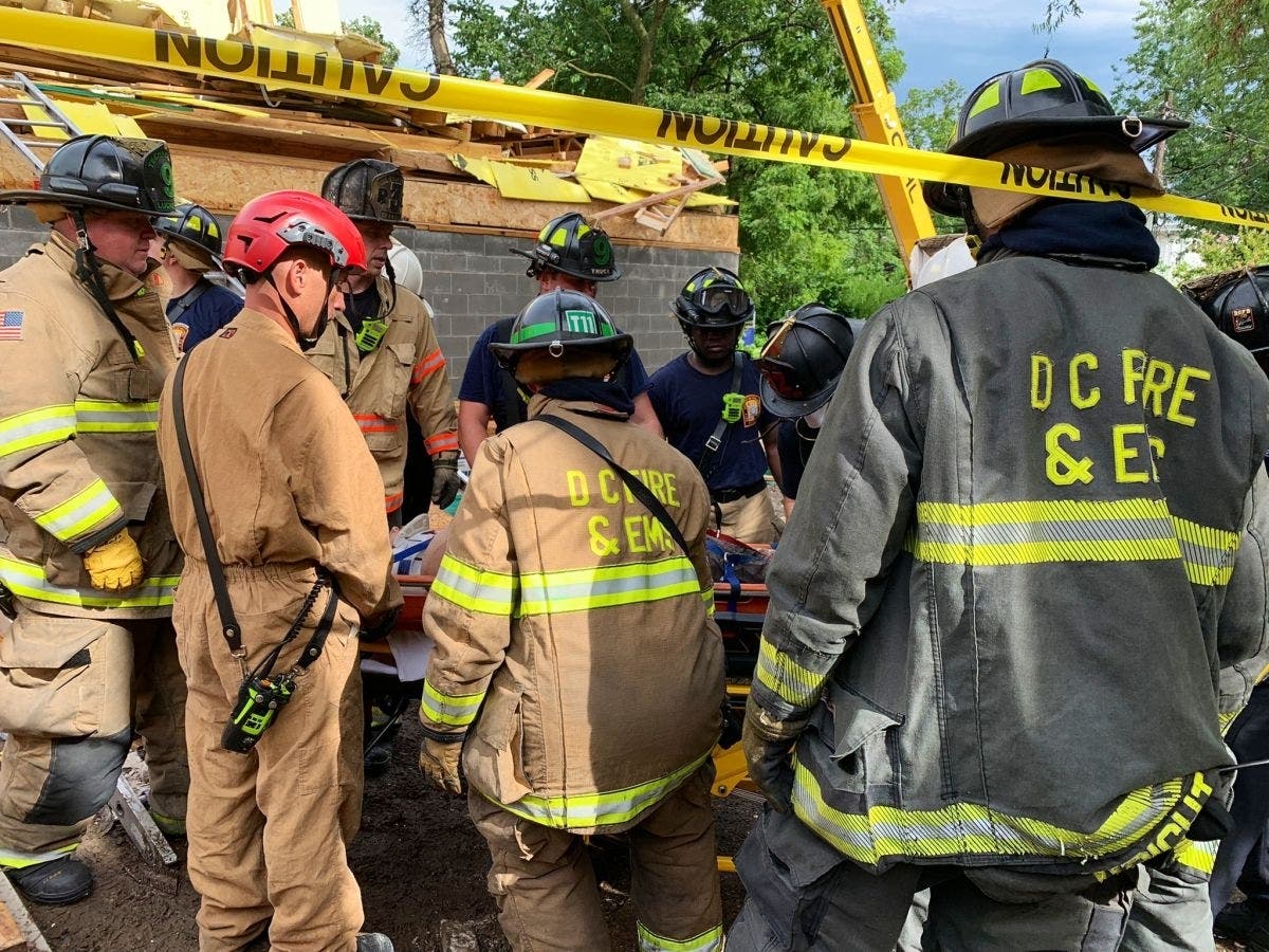 Leonardo Moreto DaSilva, 27, was working on a building in the 900 block of Kennedy Street NW when it collapsed. Trapped under three stories of rubble for about 90 minutes, D.C. Fire and EMS members were able to rescue DaSilva.