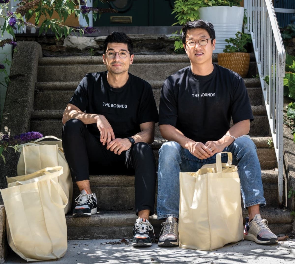 The Rounds co-founders Alexander Torrey (left) and Byungwoo Ko chose Washington, D.C., as the second market after Philadelphia to provide their sustainable, less wasteful type of home delivery service.