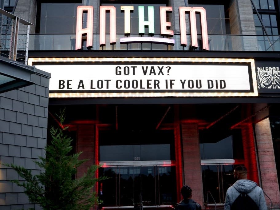The Anthem concert hall at the District Wharf in Washington, D.C., is one of the concert venues in the D.C. area now requiring proof of vaccination or a negative COVID-19 test result from the past 72 hours.