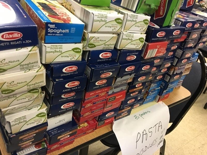 The Arlington Diocese said items in need include non-perishables such as canned fruits and vegetables, boxed or bagged cereal, rice and pasta, pasta sauce, bread, non-refrigerated juice, peanut butter, and canned chicken or fish, such as tuna or salmon.