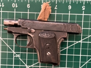 The gun, a .25 caliber gun loaded with five bullets, was detected by a TSA officer on an X-ray machine as the man was entering the security checkpoint at Reagan National Airport on Thursday with his carry-on items.