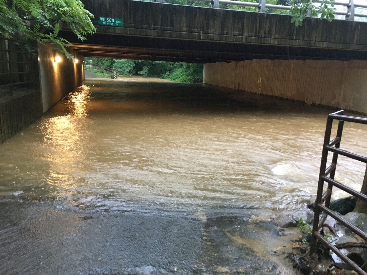 Numerous showers and thunderstorms are expected in D.C. and Virginia through Wednesday night and into early Thursday morning, leading to the potential for flash flooding, especially in areas that see multiple rounds of heavy rain.