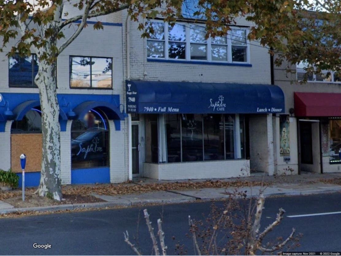 Saphire Café, at 7940 Wisconsin Ave. in Bethesda, closed its doors on Monday.