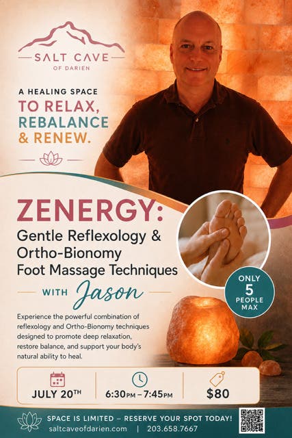 Gentle Reflexology using Ortho-Bionomy Techniques in a Salt Cave