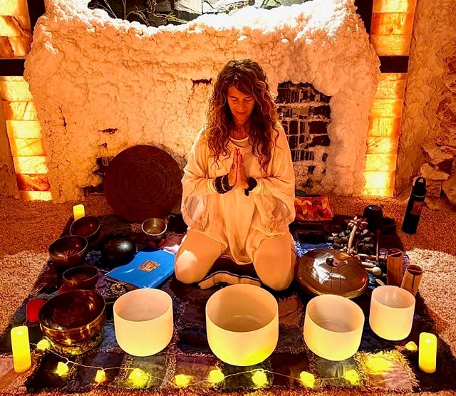 Nama-STAY: A Yoga Overnight in the Salt Cave with Carol Shwidock from Harmony Yoga