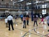 Seven kids from Elmhurst were among those countywide to play games with police officers. 