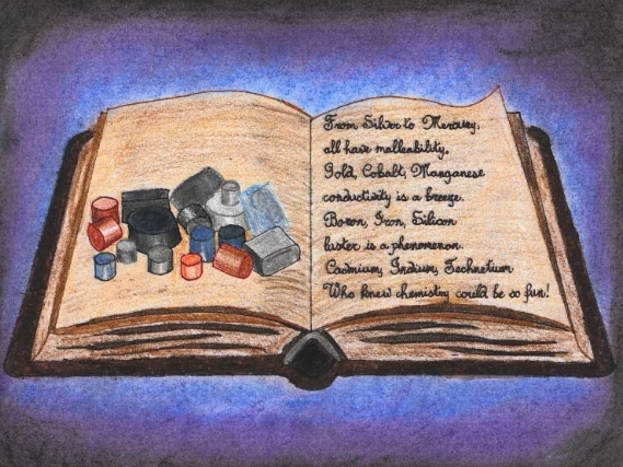 Lyons Township High School senior Monica Busza was named the winning artist and poet in the recent Celebrating Chemistry through Art and Poetry Contest.