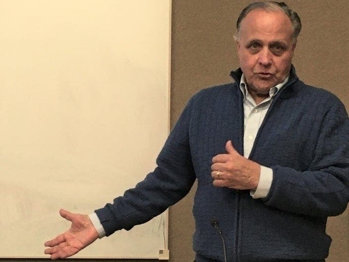 Burr Ridge Mayor Gary Grasso (in photo) defeated Trustee Zach Mottl in last April's mayoral election. 