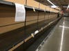 Like the other stores, Mariano's shelves for toilet paper were empty. 