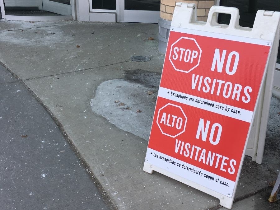 Amita Adventist Medical Center La Grange is barring visitors from entering the hospital, although exceptions are being made. 