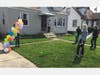 Joellen Kenny, 72, who lives on Elmhurst's Spring Road, is wished a happy birthday by friends Tuesday. She turned 72. She stepped no farther from her porch. 