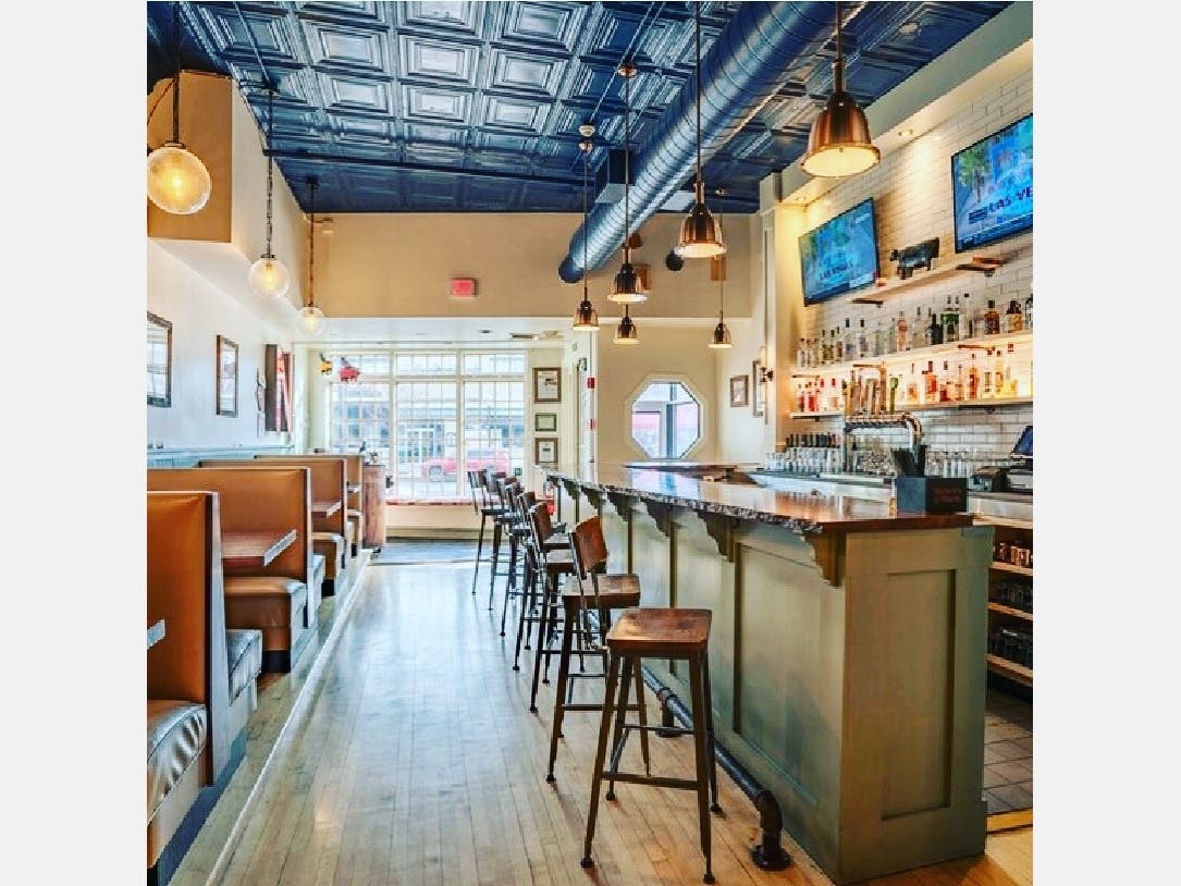 This is the dining room at Nicksons Eatery, which has been closed since last month's statewide shutdown order. 