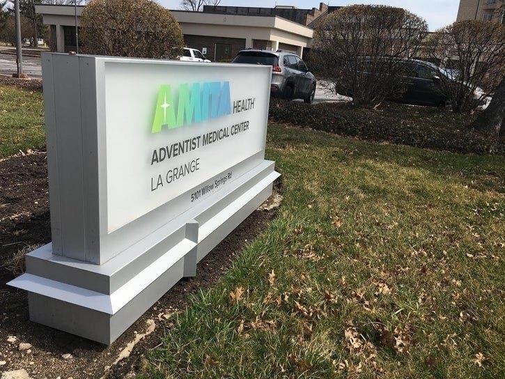 The coronavirus caseload at Amita Adventist Medical Center La Grange is in the "single digits," an official says. That's down from more than 25 in early May. 