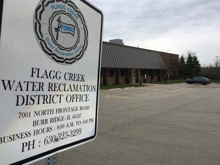 The Flagg Creek Water Reclamation District serves all or parts of Hinsdale, Elmhurst, Darien and Burr Ridge.