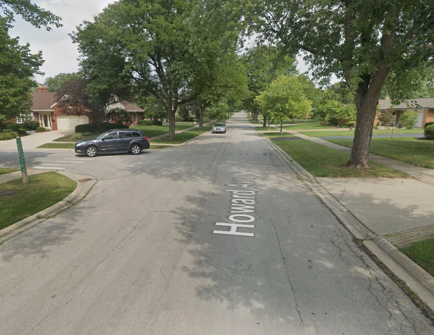 The intersection of Franklin and Howard avenues is among the areas that see flooding in Western Springs' Springdale subdivision. 