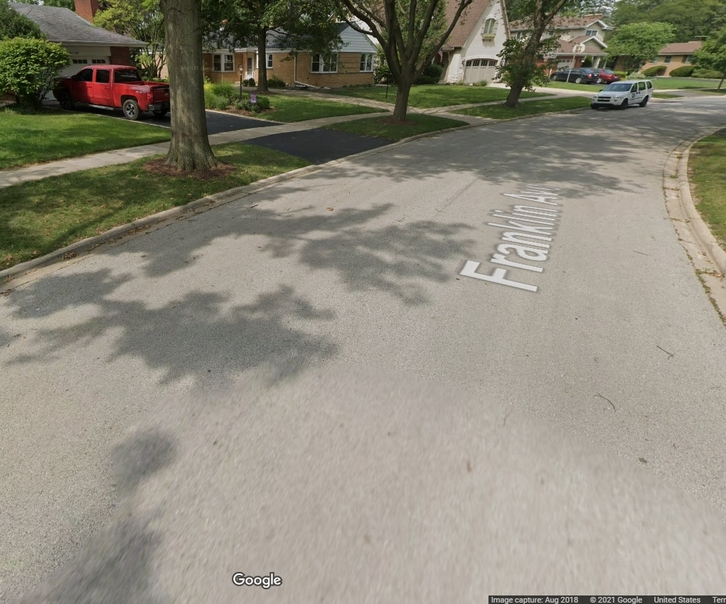 The 5400 block of Franklin Avenue in Western Springs' Springdale neighborhood is particularly hard hit during flooding.