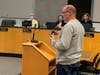 Elmhurst resident Dan Virgil requests the city's Zoning and Planning Commission on Tuesday to recommend allowing hoop houses up to 400 square feet. 