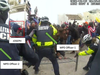Joseph Leyden, 56, of La Grange, is seen lunging and pushing a Metropolitan police officer Jan. 6, 2021, on the Capitol grounds, federal prosecutors said. This is body camera footage. 