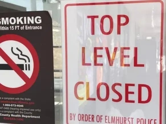 Elmhurst's parking deck at 149 N. Addison Ave. has become the site of regular criminal activity, prompting police patrols. 