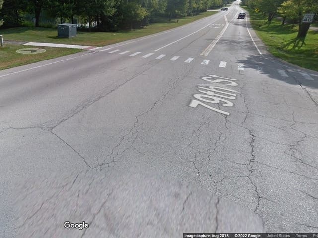 The crosswalk on 79th Street next to the Burr Oaks Glen subdivision has become a safety concern for Burr Ridge officials.