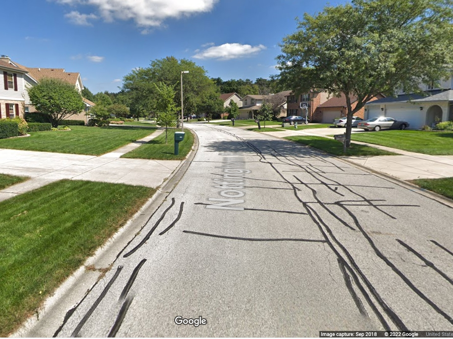 Nottingham Road is in the far northwestern part of Center Cass School District 66. This area showed strong support for a school tax increase. 
