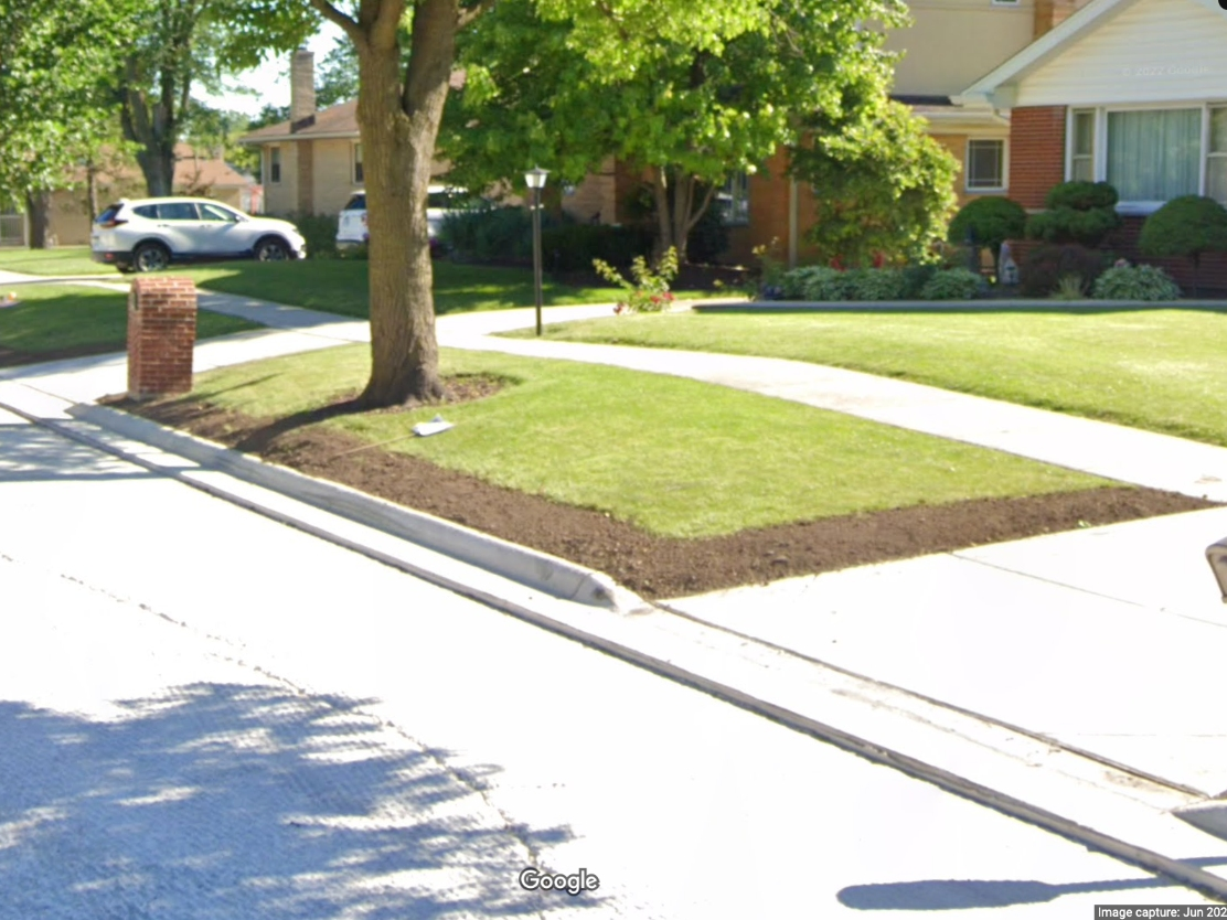 Elmhurst's last project to build a sidewalk under its program to split costs with residents was in 2009. That sidewalk is pictured here. It's on Willow Road, between Gladys and Crestview avenues. 