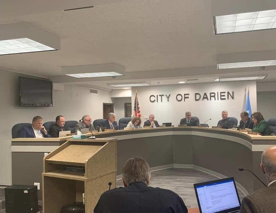 Some are taking to social media to malign Darien officials by saying they are "on the take," Darien Mayor Joseph Marchese said Thursday.