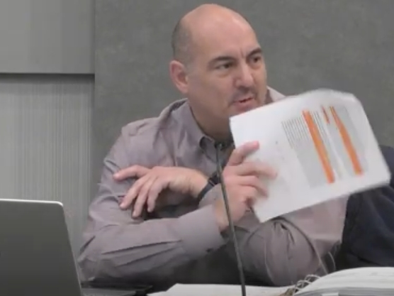 Elmhurst Alderman Michael Bram argued for putting money in the budget for work on concrete streets. The City Council voted 12-1 against his proposal. 