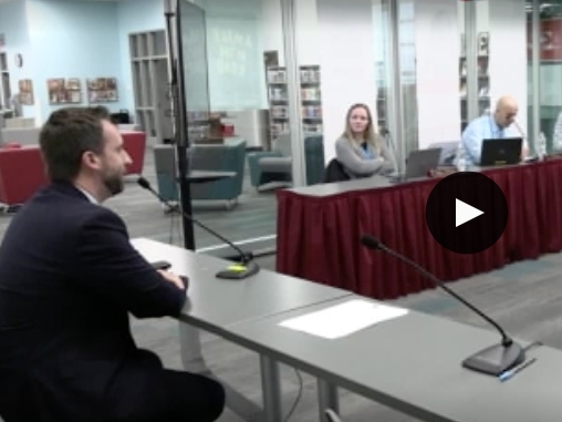 Alex Mayster is set to start as the new communications director for Hinsdale High School District 86. He spoke to the school board Thursday.