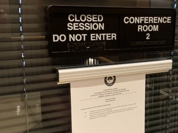 Yvonne Mayer, a critic of the Hinsdale High School District 86 board, said Thursday that members may have violated the state's Open Meetings Act.