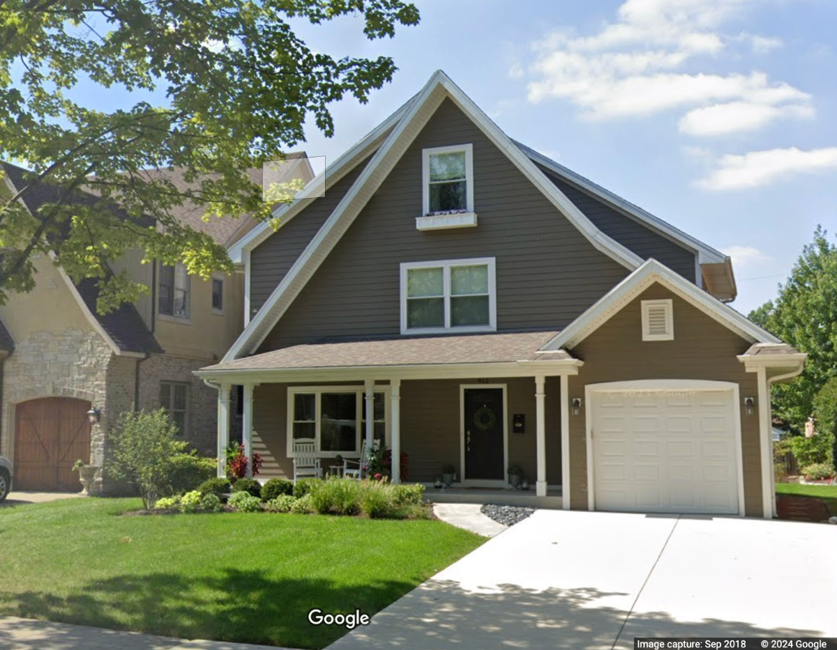 The house at 412 S. Peck Ave. was expanded in 2011. But Cook County's assessment appears to be based on the smaller house, resulting in an unusually low property tax bill. 