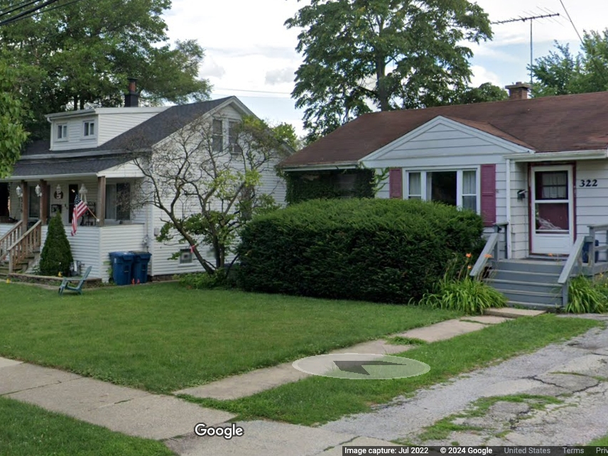 Elmhurst has bought the houses at 316 (left) and 322 W. Eggleston Ave. The city says it wants the properties for parking and stormwater control. 