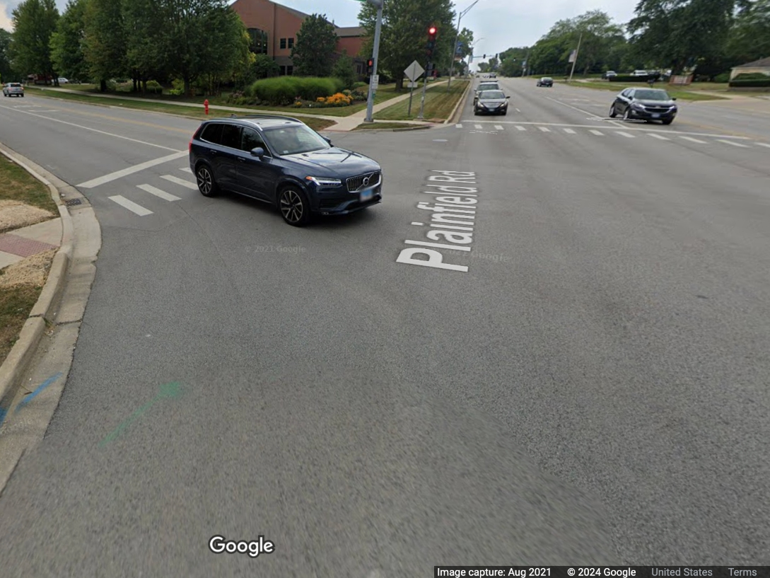 Two people died in a crash Friday at Clarendon Hills and Plainfield roads, Darien police said.