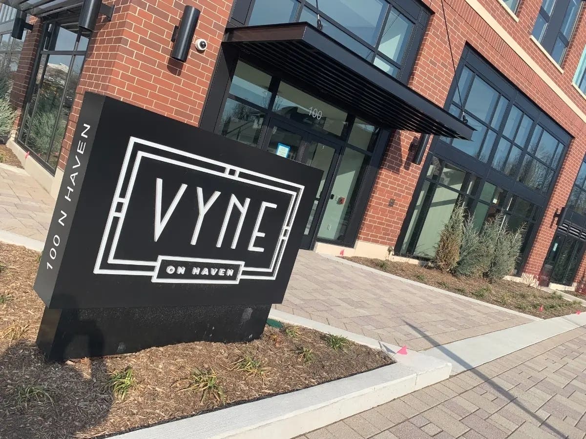 Vyne on Haven, an apartment complex that opened in early April, is "ahead of the curve" in renting out units, an Elmhurst official said.