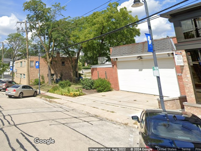 Clarendon Hills wants to sell its garage at 214 Burlington Ave., which an official said is more of a liability than an asset. To the left is the back of Dr. Michael Major's dentist's office. 