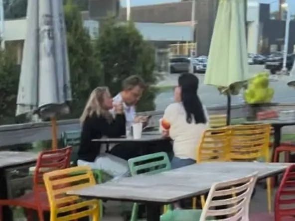 Hinsdale High School District 86 board members (from left) Peggy James, Jeff Waters and Catherine Greenspon meet last Thursday at Taco Grill and Salsa Bar in Westmont. They told the Hinsdalean newspaper that they did not discuss district business. 