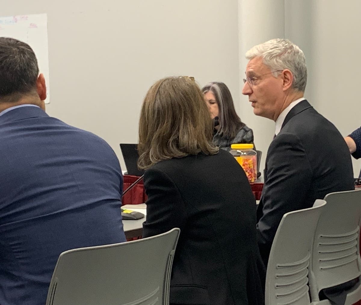 Ares Dalianis, an attorney for the Franczek law firm, on Tuesday was part of the team from his firm making the case to get Hinsdale High School District 86's legal business. Last year, Franczek lost Lyons Township High School as a client. 