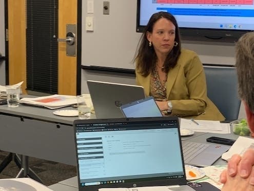 Elmhurst Alderwoman Emily Bastedo on Monday said everything was on the table in the city's effort to cut the budget. 