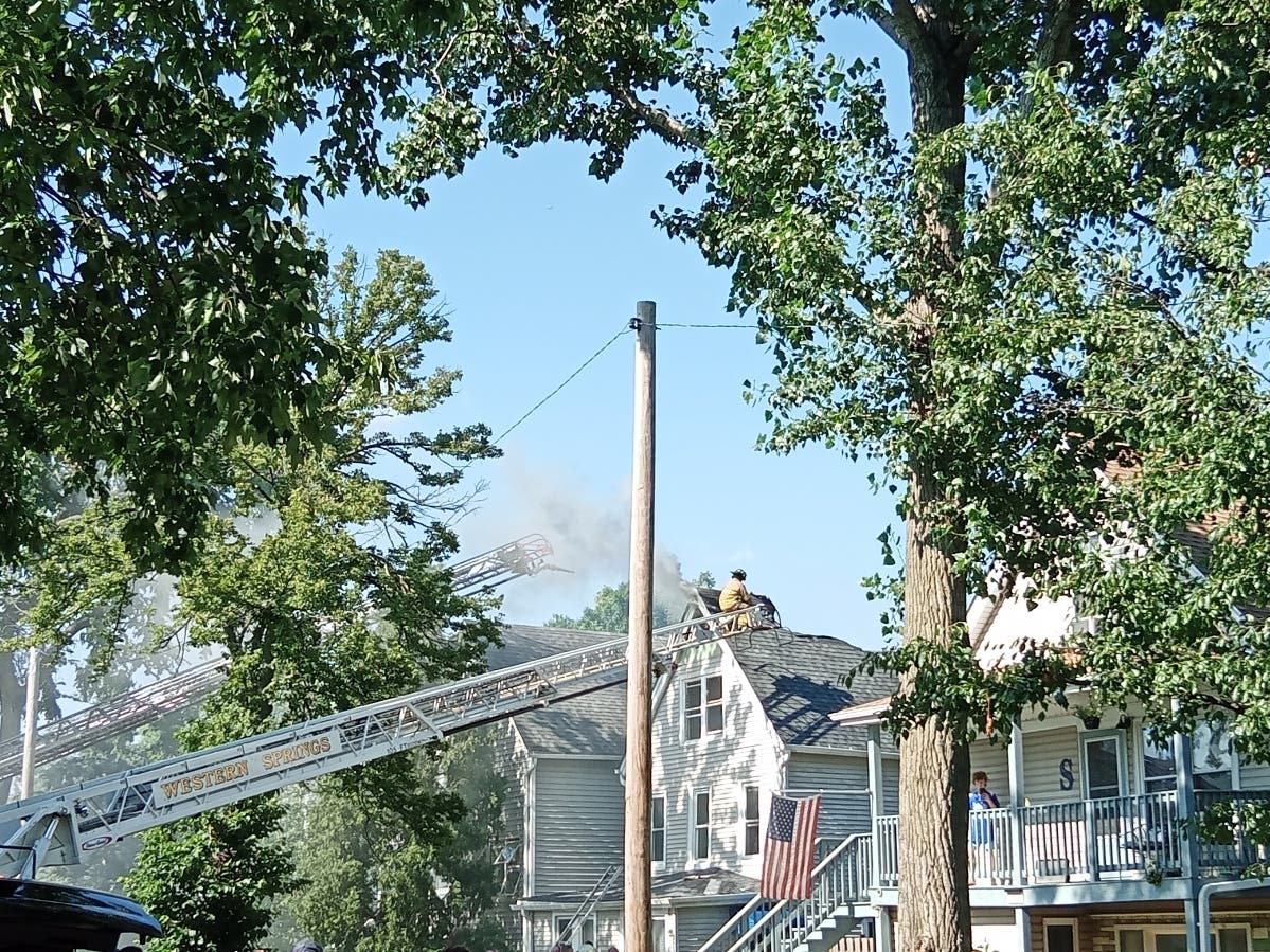 A fire damaged a house Wednesday afternoon in the 3200 block of Madison Avenue in Brookfield, according to the fire department.
