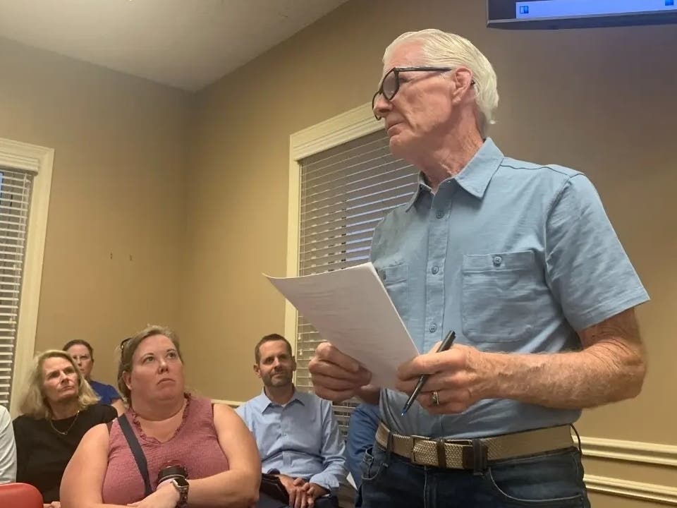Clarendon Hills resident Daniel Quealy spoke to the Village Board a couple of years ago. He is now pushing for a pedestrian hybrid beacon at 55th Street and Western Avenue.