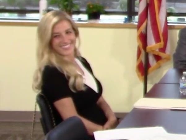 Kristina McCloy was appointed to the Downers Grove Township board in fall 2023. She appears here in a June 2024 township meeting video. She is tied to Darren Bailey's GOP gubernatorial campaign.